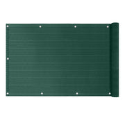 Telo Copribalcone Ombreggiante 90% con Occhielli 90x500 Cm per Privacy e Protezione Esterno Frangivista Verde