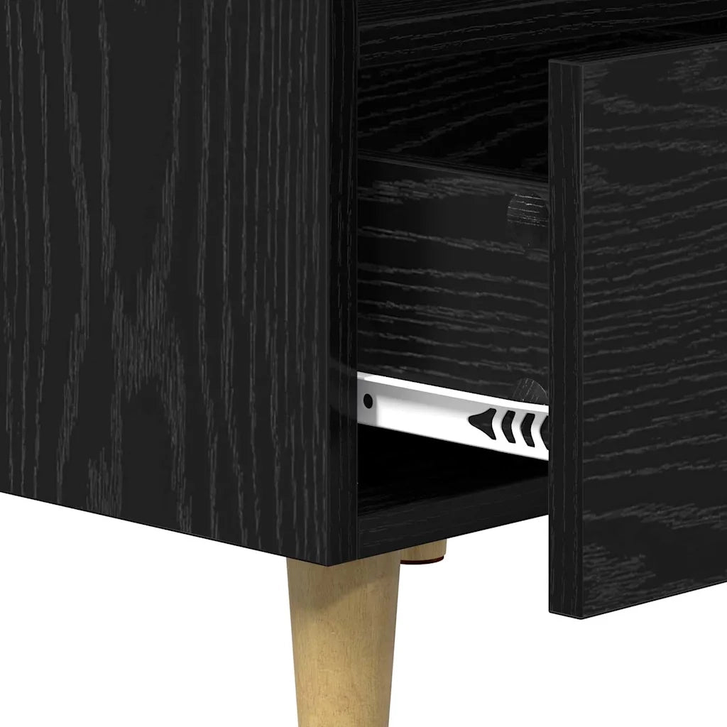 Armadietto per letto 2 pz Rovere Nero 40 x 35 x 47.5cm CFW9456257
