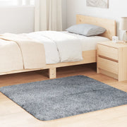 vidaXL Tappeto Shaggy a Pelo Lungo NAVARRA Grigio Chiaro 120x120 cm