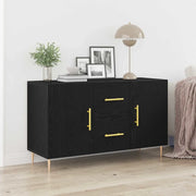 Credenza Rovere Nero 100 x 36 x 60 cm Legno multistrato 862957