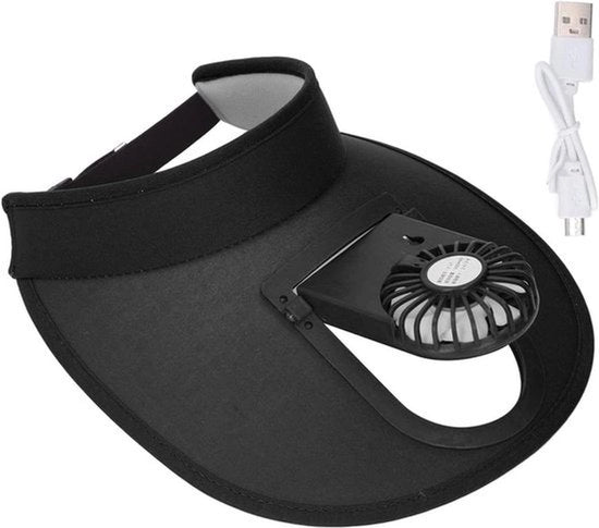 Ventilatore di protezione - Adattabile - Protettivo - Nero - USB - Protezione viaggio - Adatto a tutti i modelli.