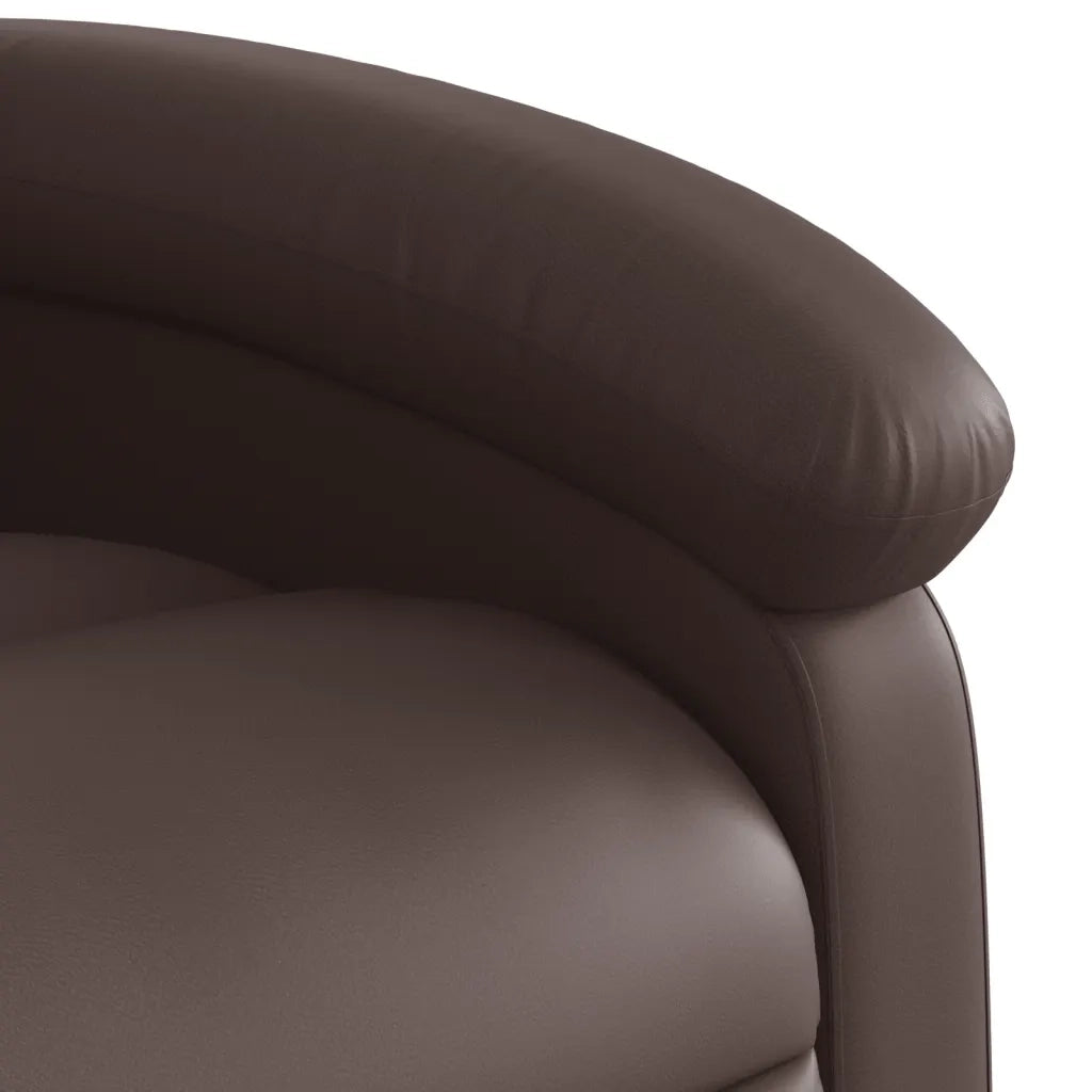 Divano Sedia-Poltrona Reclinabile Marrone in Similpelle 288572