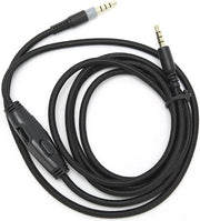 Cavo di estensione per cavi di auricolari 35 mm maschio a maschio con regolazione del volume - compatibile con HyperX Cloud - per HyperX Cloud Alpha auricolari
