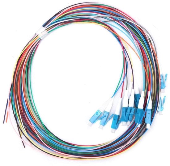 Fibra Ottica a Fibra di Vetro - 1,5m - Modalità Singola - 12 Conduttori - Bassi Ingressi - Ferrule Ceramico - Alta Stabilità a Temperatura - Fibra Ottica a Capo Singolo