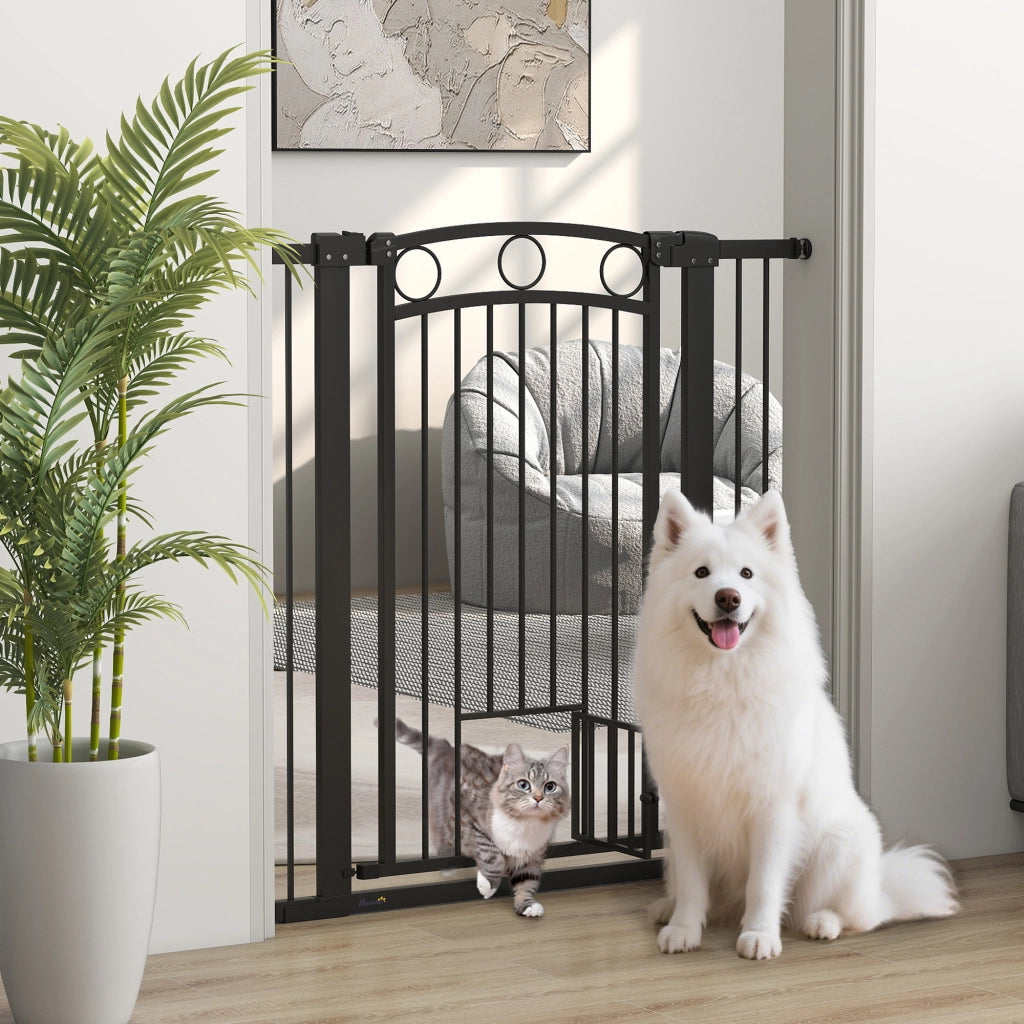 Cancello per animali domestici regolabile ¨C Minimal ¨C 106 cm, nero
