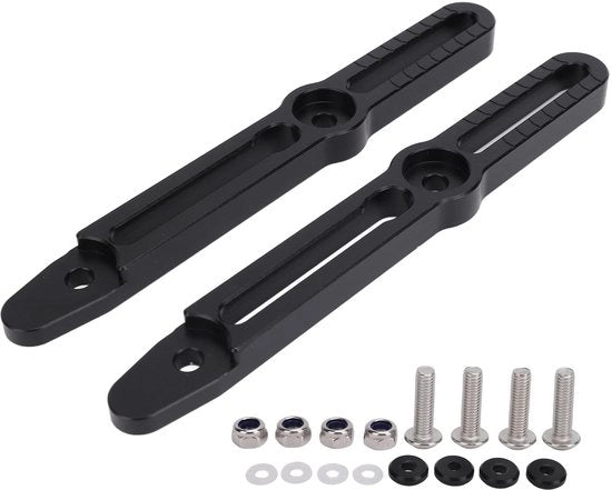 Set di regolazione del parabrezza in alluminio - Regolabile altezza/angolo - Installazione facile - Riduce il rumore - Adatto per V-Strom 800DE DL800 2022-2024 - Accessorio per motocicletta