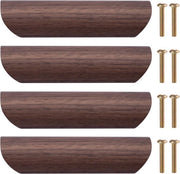 Maniglie in legno - Adatte per mobili - 96 mm - Noce nero