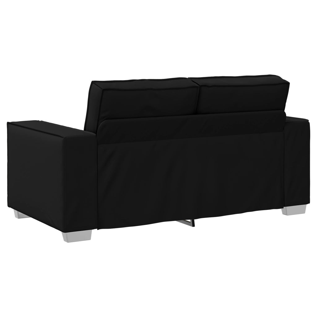 Divanetto  Nero 120 cm in Faux Leather
