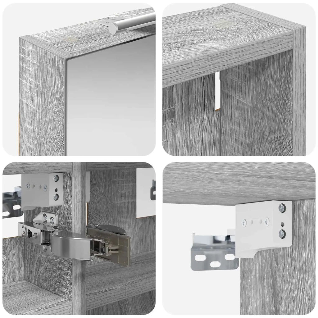 Set di Armadi da Bagno con lo scaffale 3 pcs 100 x 10,5 x 50 cm 3403693