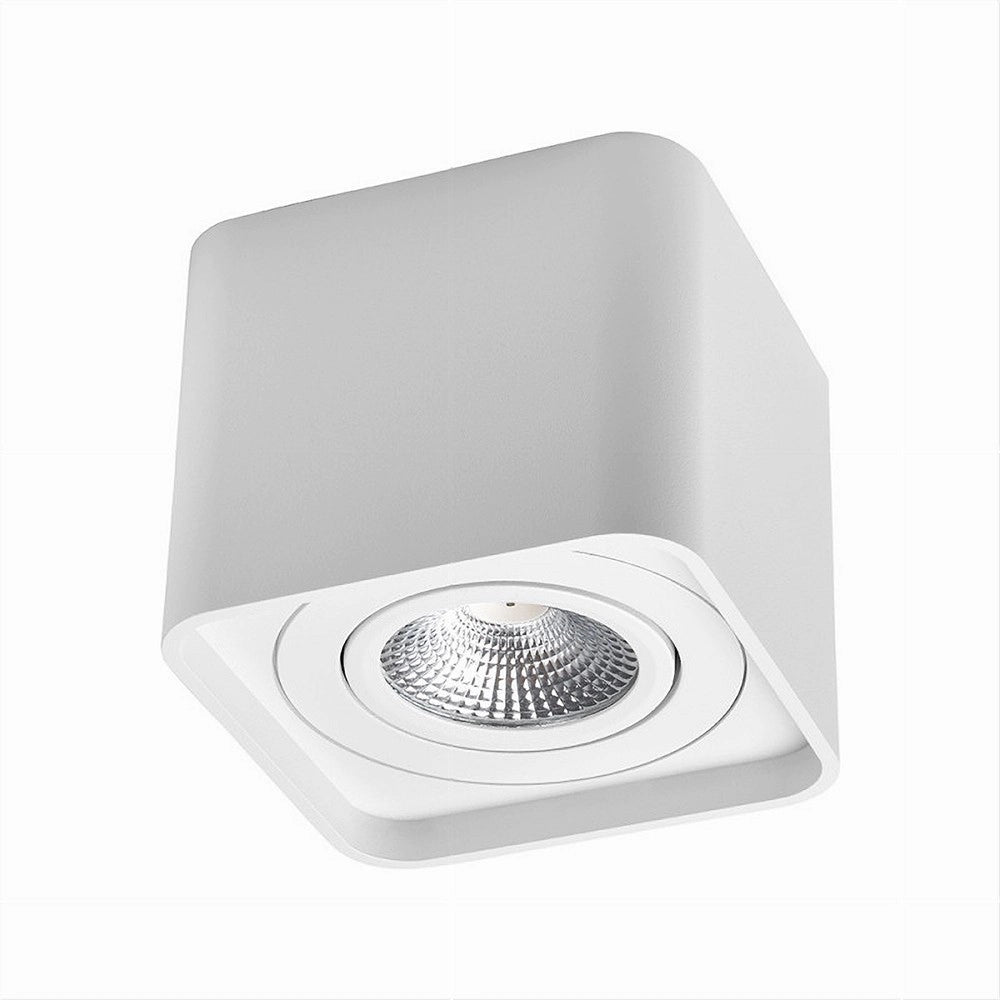 Trade Shop - Portafaretto Orientabile Da Soffitto Bianco Per Faretto Gu10 / Gu5.3 P34-gu10-b1 -