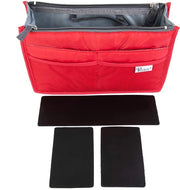 Organizzatore per borse con pezzi in plastica in ingresso – Adatto per tutte le borse – 13 tasche (rosso, piccolo)