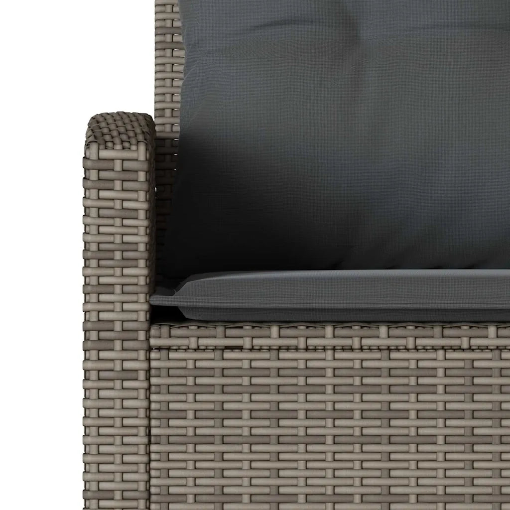 Set Divani da Giardino 6 pz con Cuscini a Forma di L Polyrattan