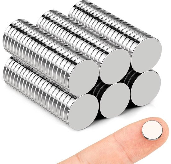 50 pezzi di magneti neodymium, 10×2 mm magneti adesivi forti, magneti neodymium extra forti, pannello magnetico frigorifero