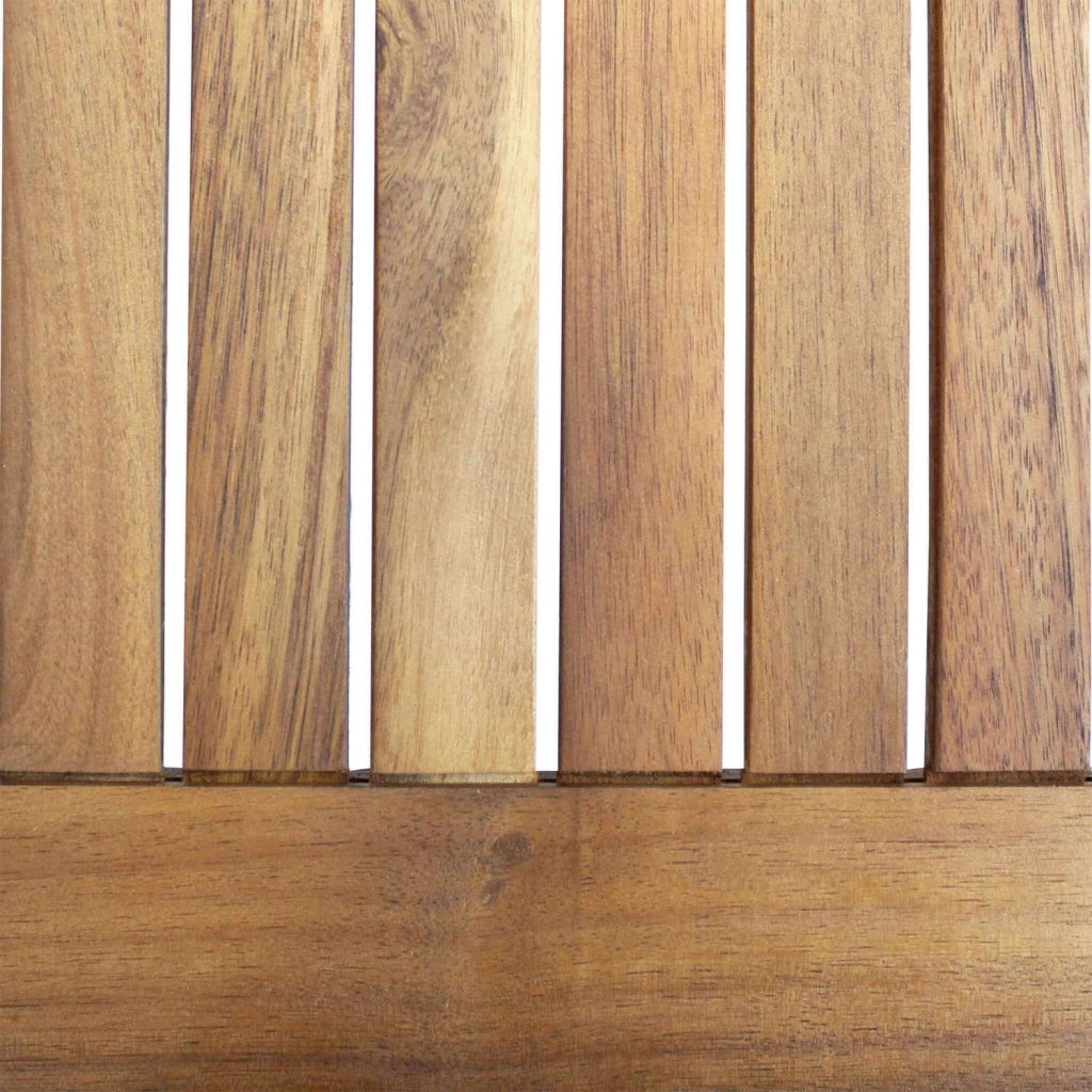 Tavolo quadrato da esterno 80x80cm in legno di acacia massiccio