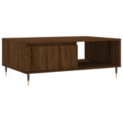 Tavolino da salotto | Tavolino da caff¨¨ | Tavolino da Soggiorno Rovere Marrone 90x60x35cm Legno Multistrato