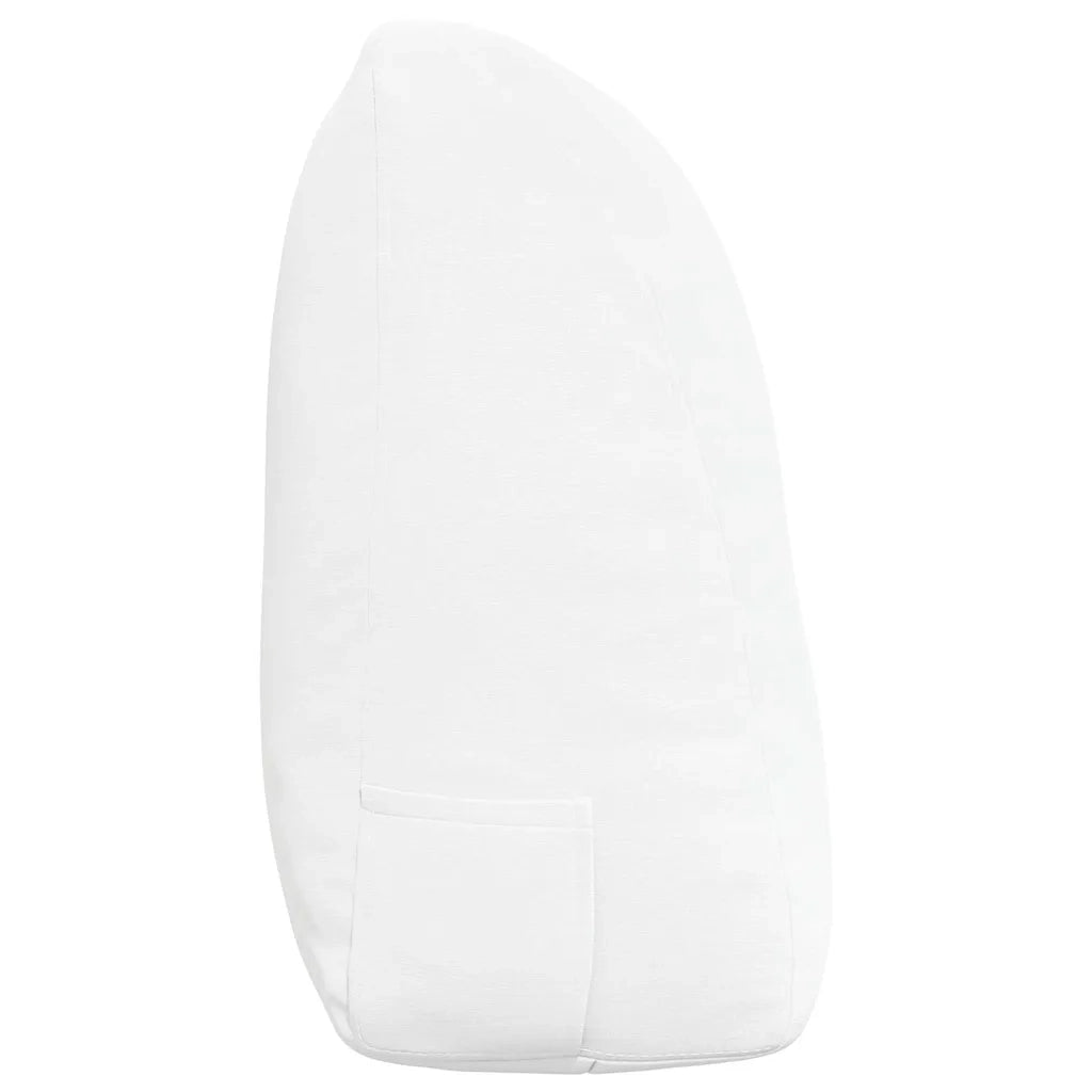 Cuscino per Schiena Bianco 120 x 24 x 50 cm Tessuto
