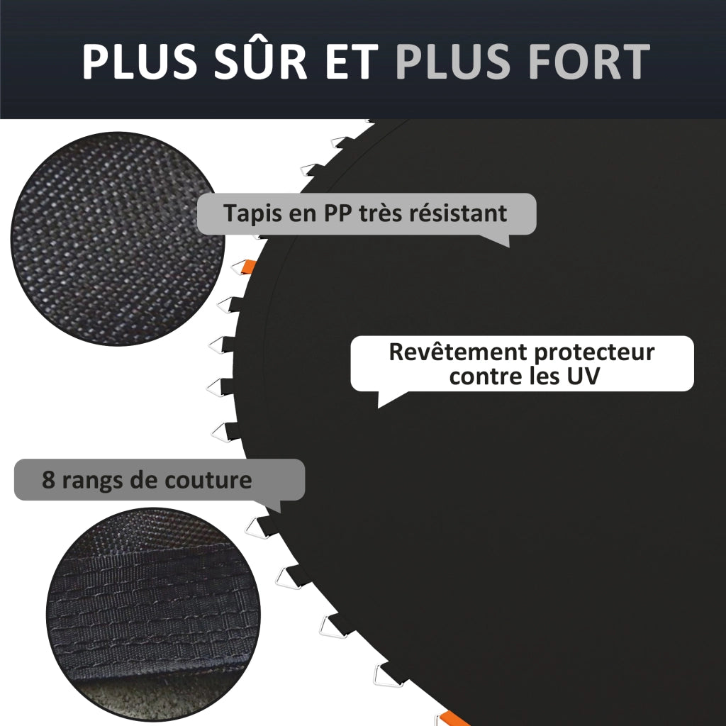 Tappeto Sostituzione Trampolino ¨C zephmum ¨C Compatibile ? 3,7 m, 14 cm