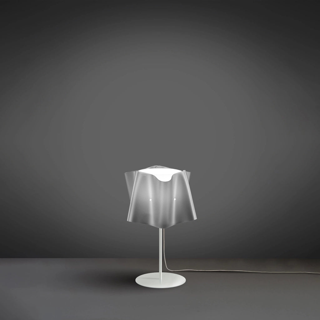 Lampada Da Scrivania Moderna Folio Polilux ® Argento E Metallo 1 Luce E27