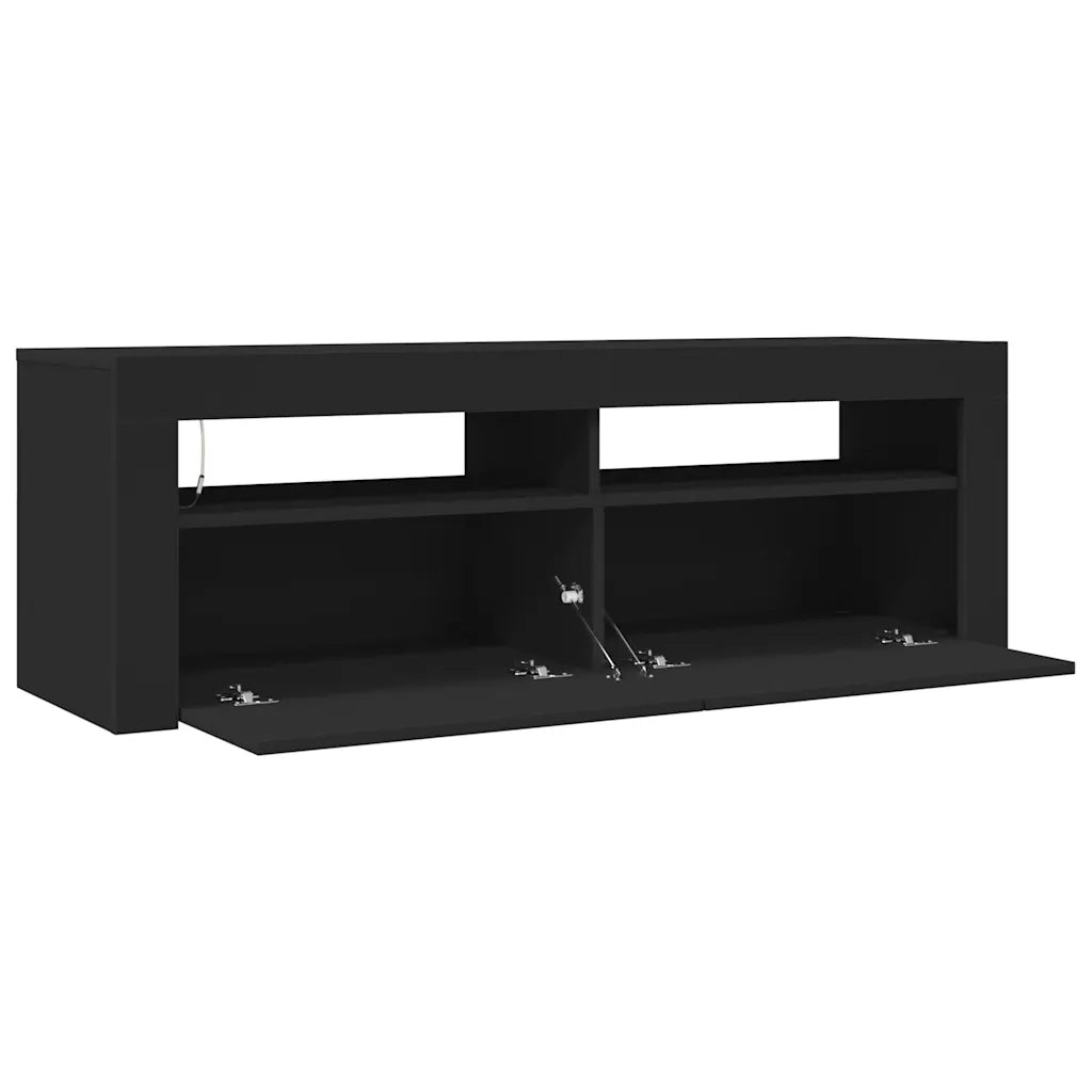 Mobile Porta TV con Luci LED Nero 120x35x40 cm 804311