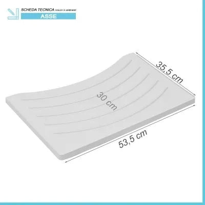 Asse lavapanni 53,5x35,5 cm per lavatoio in resina 60x60 e 60x50 cm