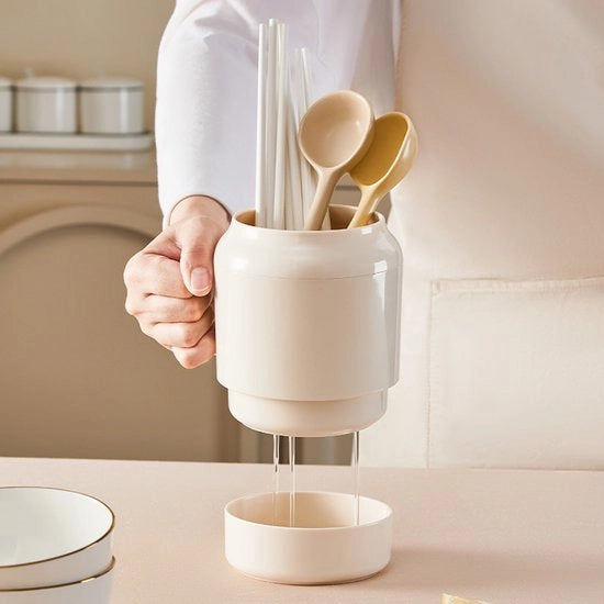 Supporto per stuzzichini da tavolo, cucchiaio, coltello, forchetta, spatola, cucchiaio di riso, cucchiaio di zuppa, supporto per posate, asciugamano per stoviglie, contenitore di archiviazione per utensili da cucina