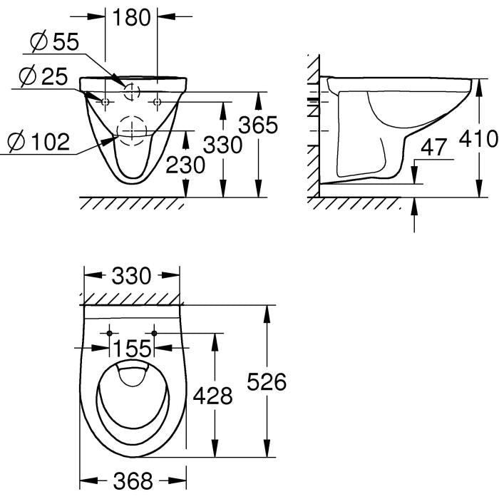 GROHE - WC sospeso