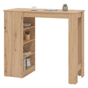 Sedriano, Tavolo Fisso 2 Posti, 120x50x105h cm Marrone Rovere Nodi