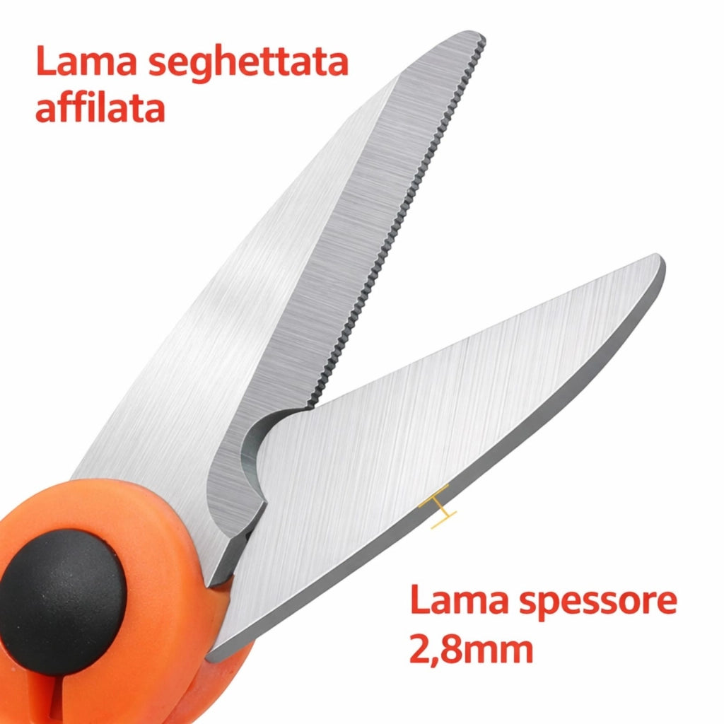 Forbice per Elettricista Acciaio Inox Lama Microdentata Antiscivolo 54913