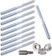 Set di 10 viti M8 x 120 mm per gambe di mobili con viti di serraggio