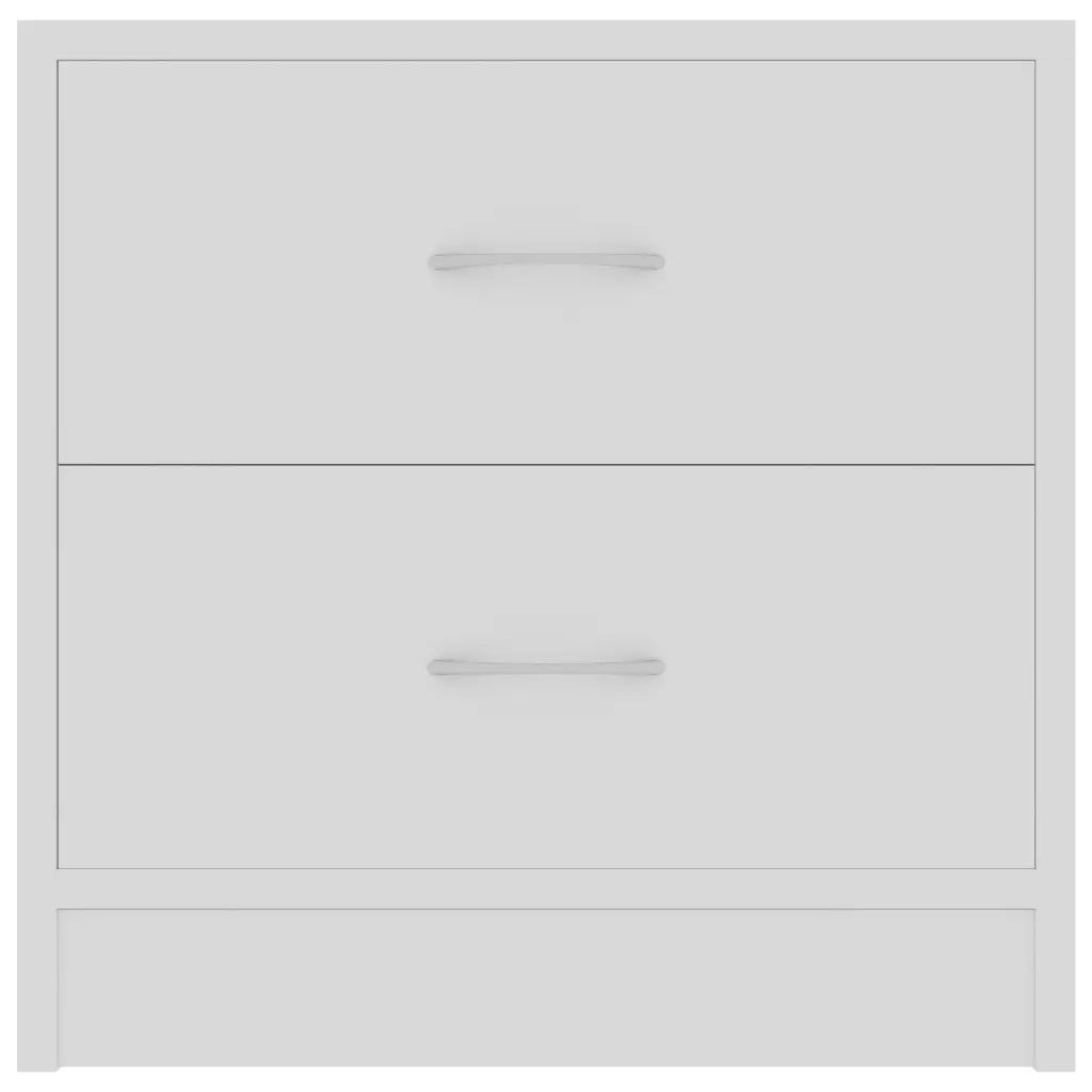 Comodino Bianco 40x30x40 cm Legno Ingegnerizzato 801035