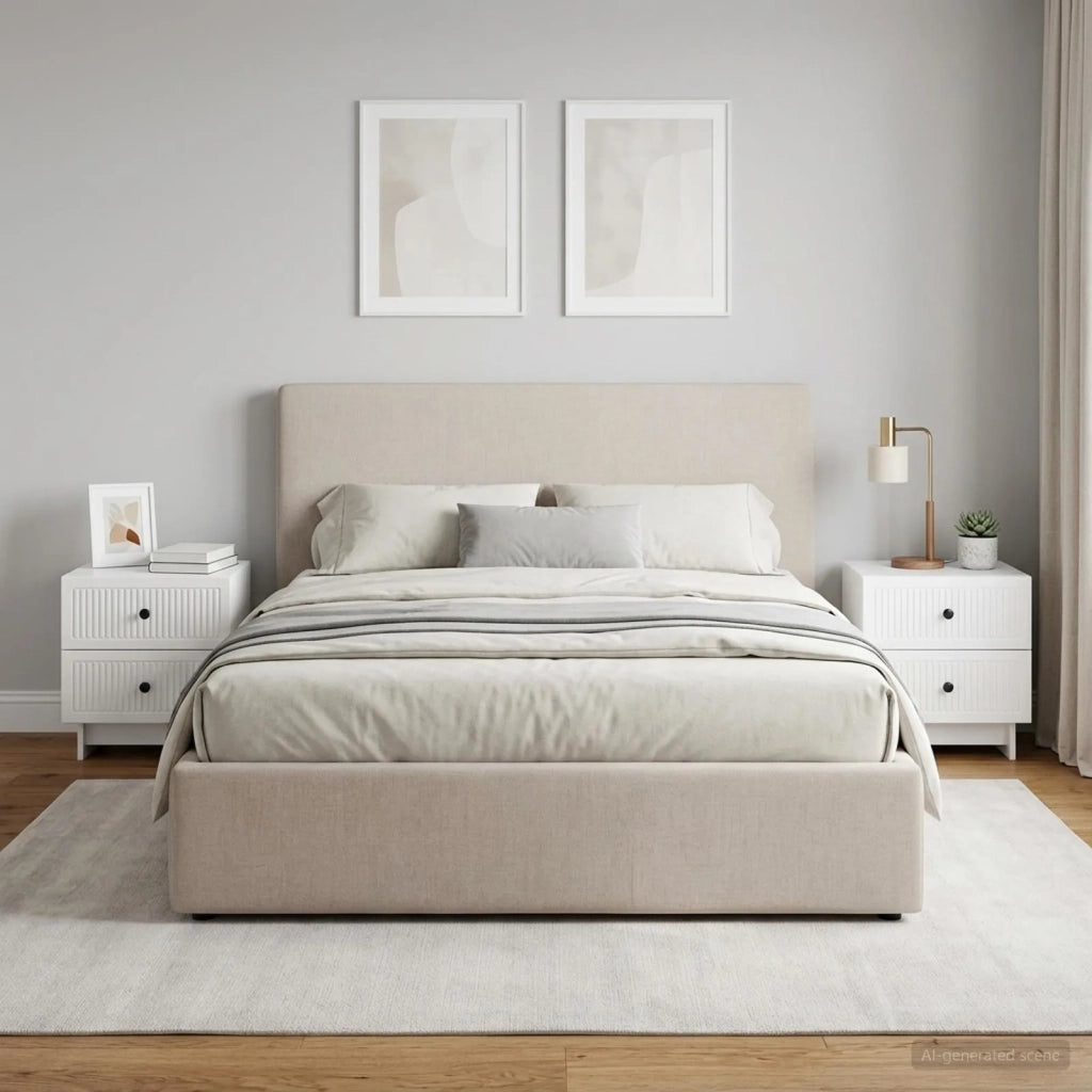 Armadio da Notte 2 pz Bianco Lucido 43 x 34,5 x 47,5 cm 893844