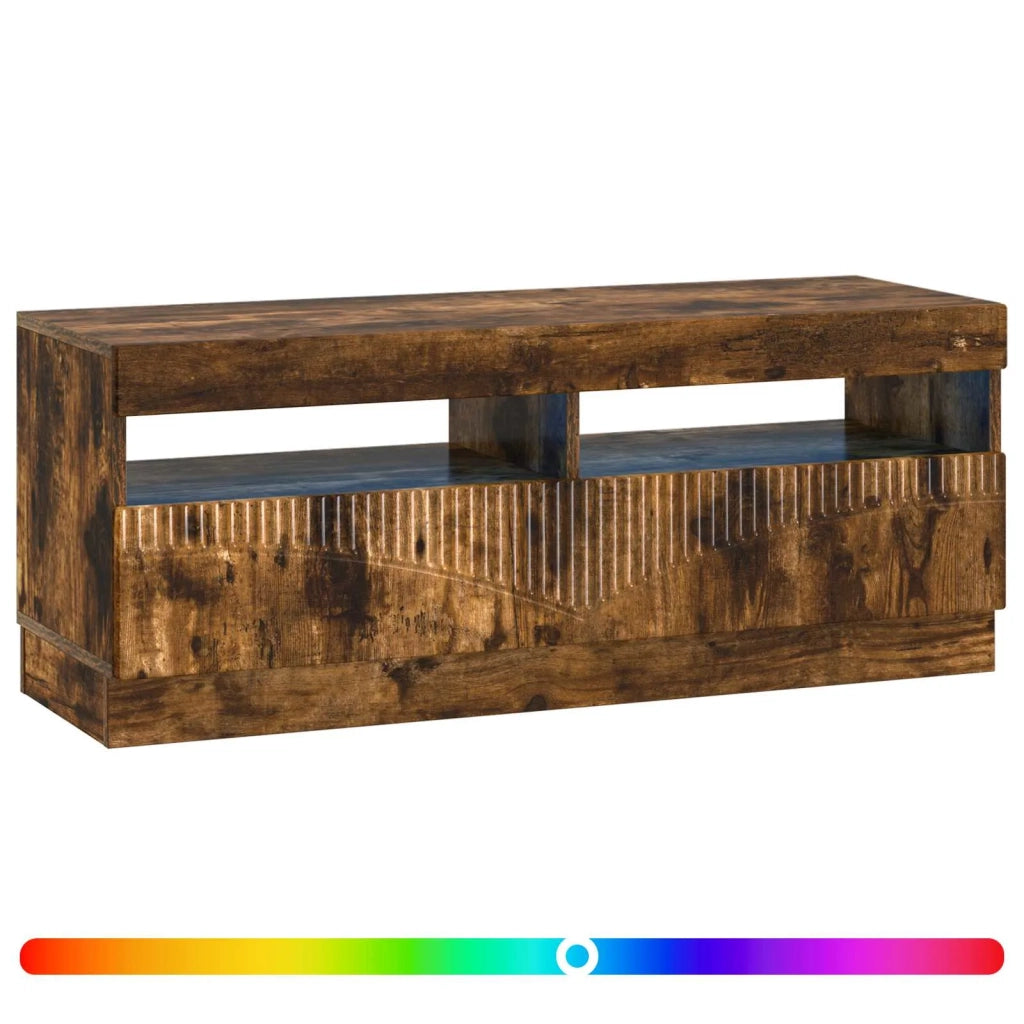 Mobile TV LED Rovere Fumo Legno ingegnerizzato 897430