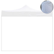 Telo laterale 3x2mt bianco impermeabile ricambio per gazebo richiudibile Market-Pro