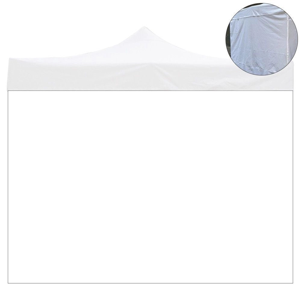Telo laterale 3x2mt bianco impermeabile ricambio per gazebo richiudibile Market-Pro