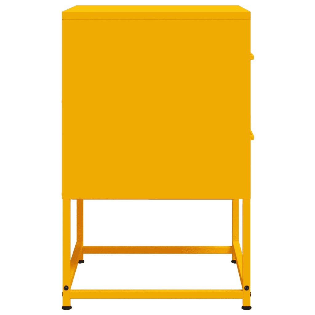 Comodino Giallo Senape 36x39x60,5 cm in Acciaio
