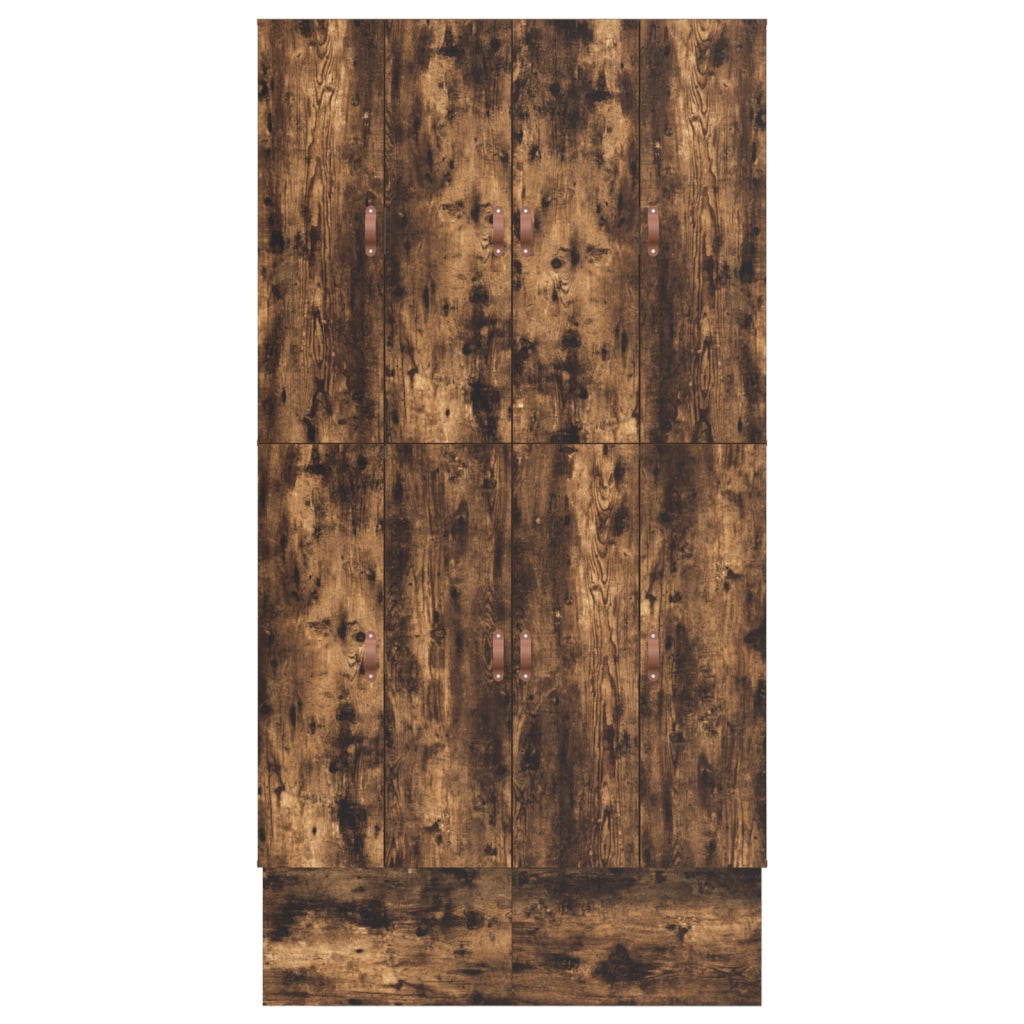 Struttura Letto con Contenitore in Rovere Affumicato 120x190 cm