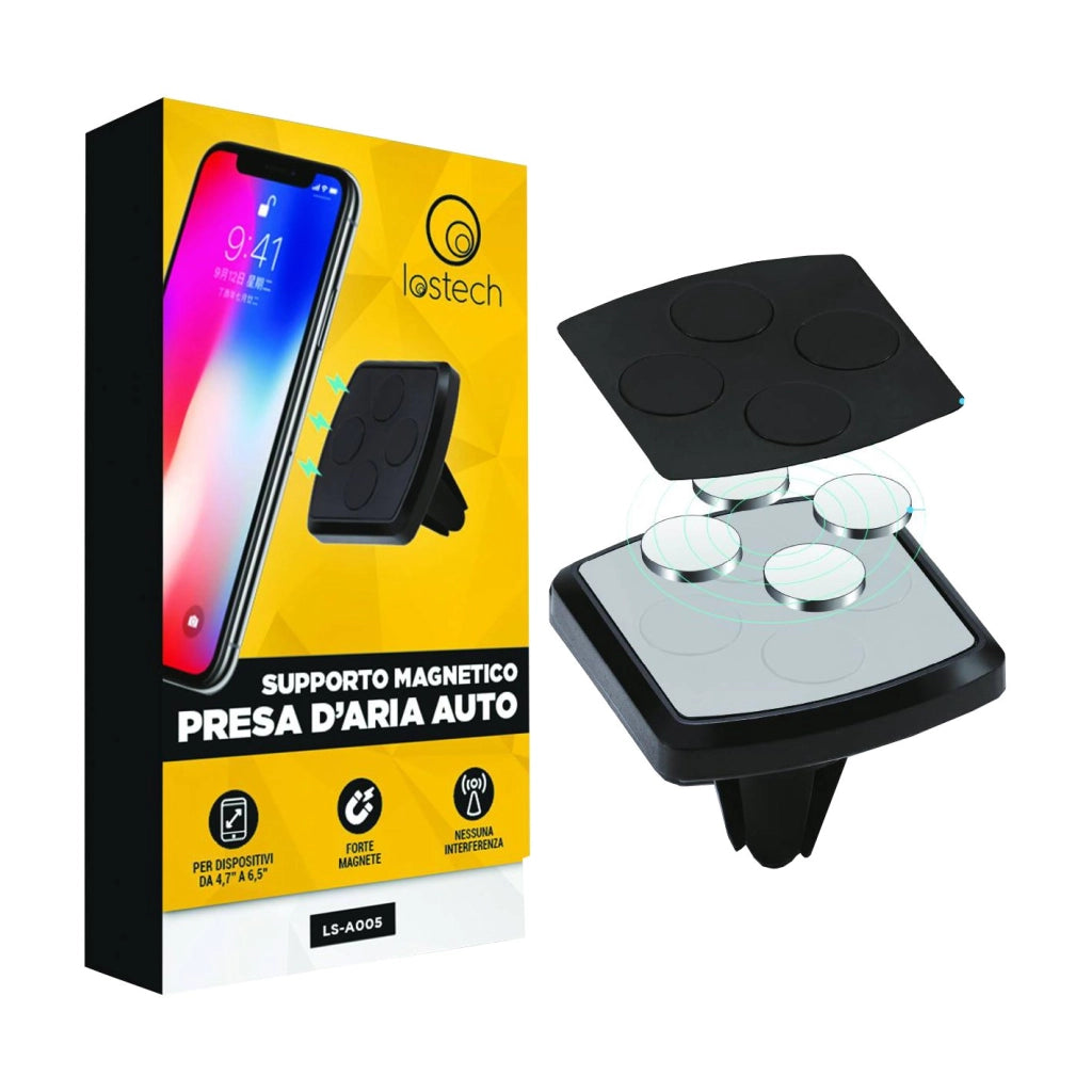 SUPPORTO MAGNETICO PRESA D'ARIA AUTO PER TELEFONO LOSTECH - LOSTECH