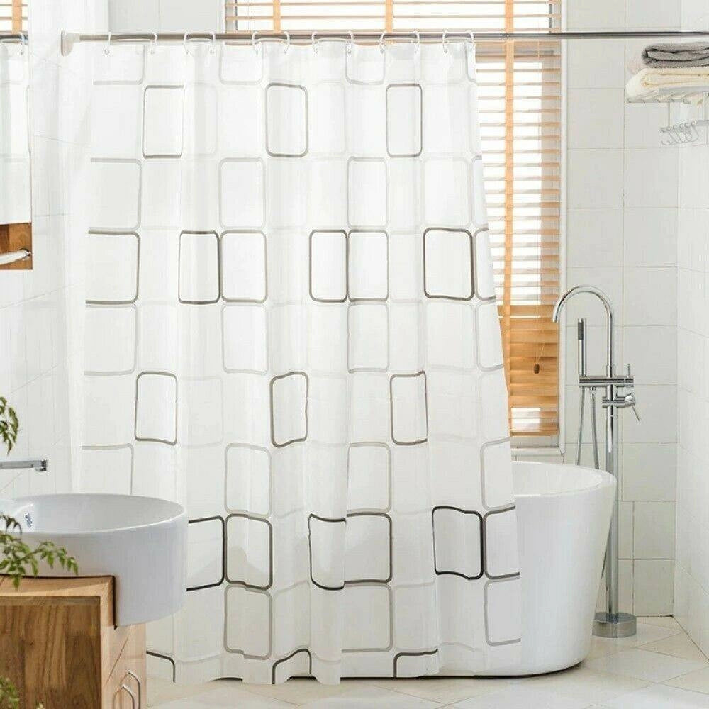 Trade Shop - Bastone Asta Tenda Doccia Barra Telescopico 70-120cm Alluminio Piedini Bianchi 59796 -
