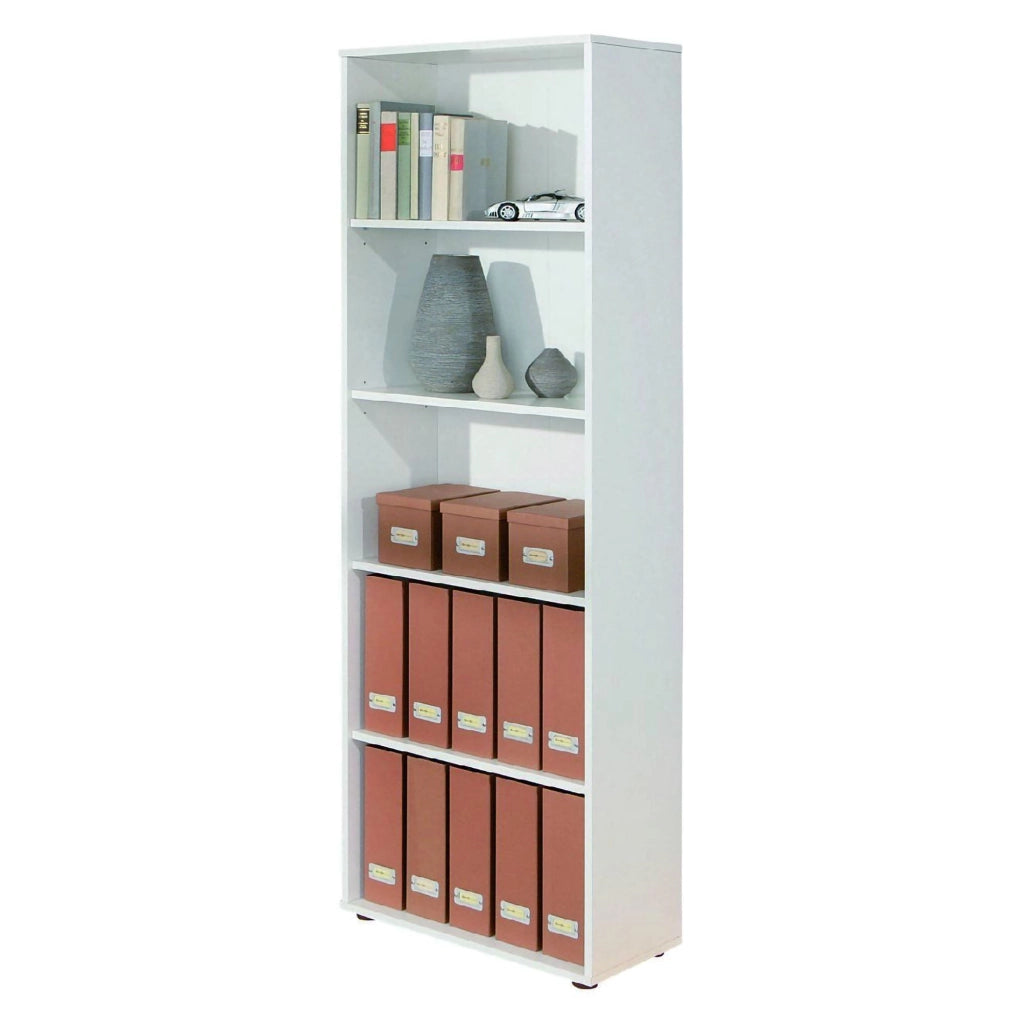 Biblioteca Erba, Libreria 4 Ripiani, 60x30x180h cm Bianco