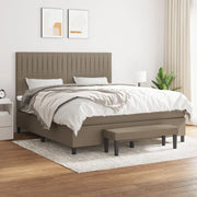 Giroletto a Molle con Materasso Tortora 160x200 cm in Tessuto 3136769