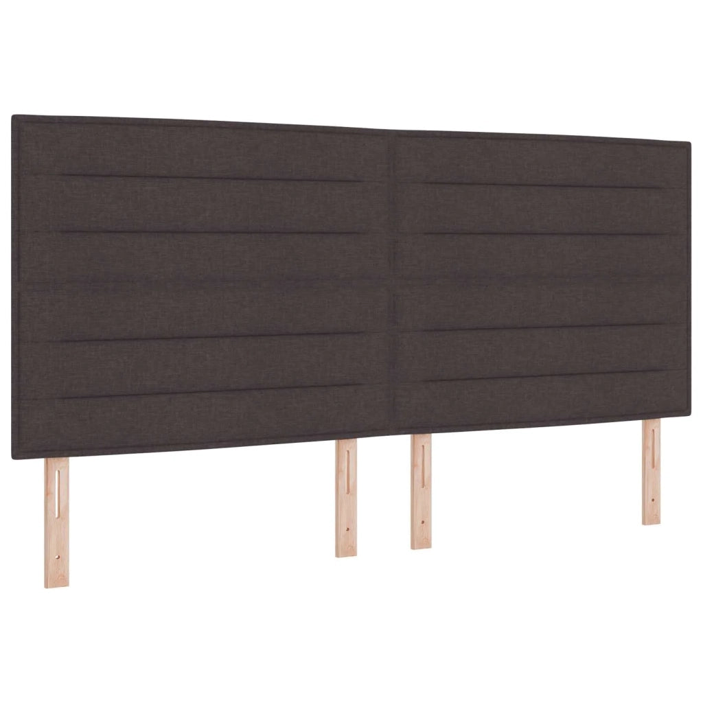 Letto box spring con materasso Marrone Scuro 200 x 200 cm 3454946