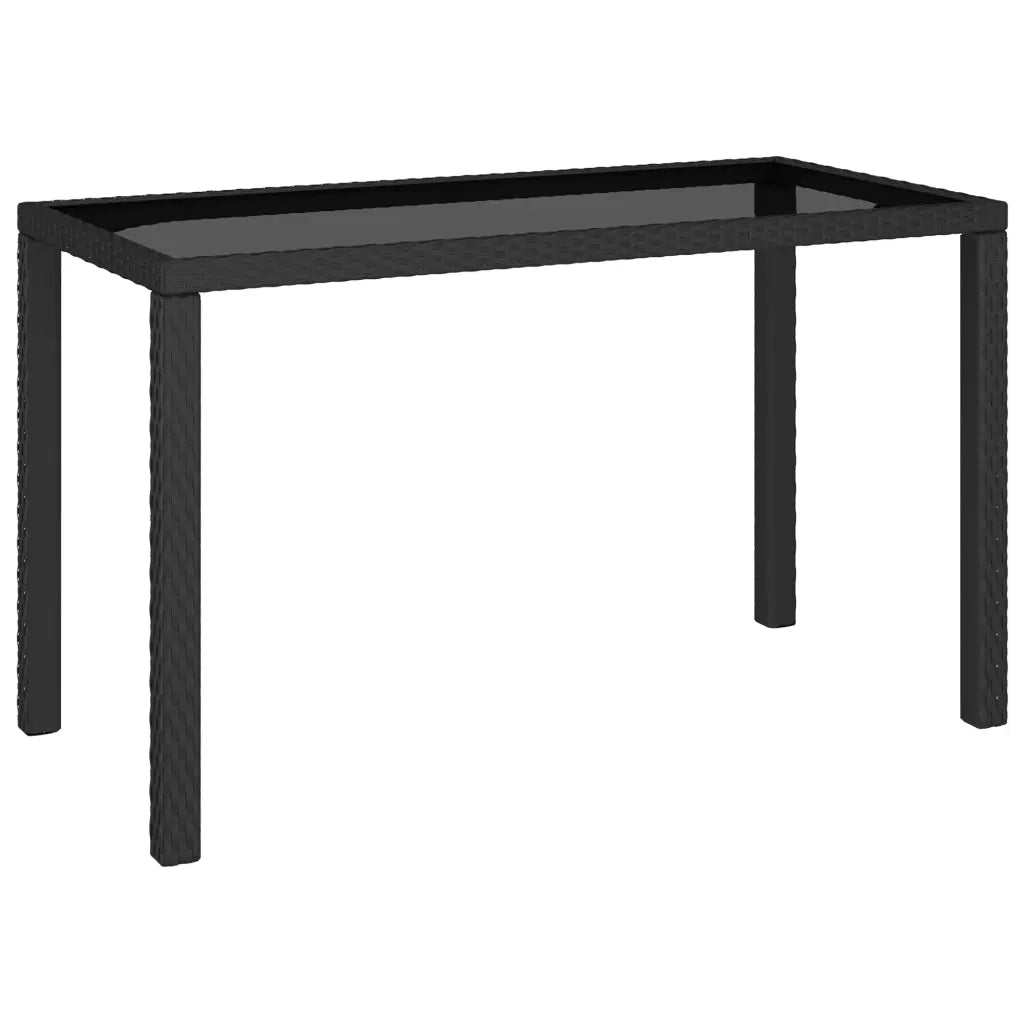 Set da Pranzo da Giardino 6 pz con Cuscini in Polyrattan Nero 315988