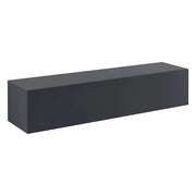 Mensola porta TV da parete 140 cm grigio scuro opaco 03_0005191