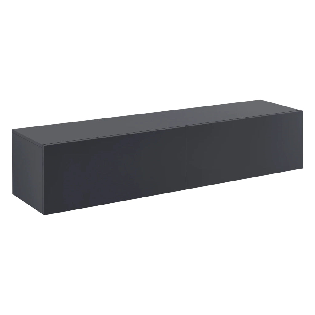 Mensola porta TV da parete 140 cm grigio scuro opaco 03_0005191