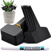 Etichette per piante 100 pezzi - Resistenti all'acqua e UV - Stuzzo per piante riciclabile - Plastica - Dimensioni 6 x 10 cm - Materiale PP duraturo - Etichette per giardino