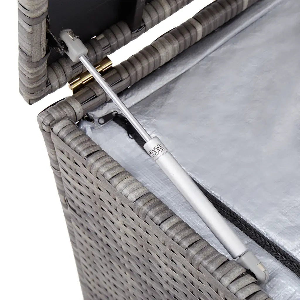 Baule da Giardino Grigio 150x50x60 cm in Polyrattan CFW9450421