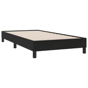 Letto singolo | Letto per adulti | Giroletto senza Materasso Nero 80x210 cm in Velluto