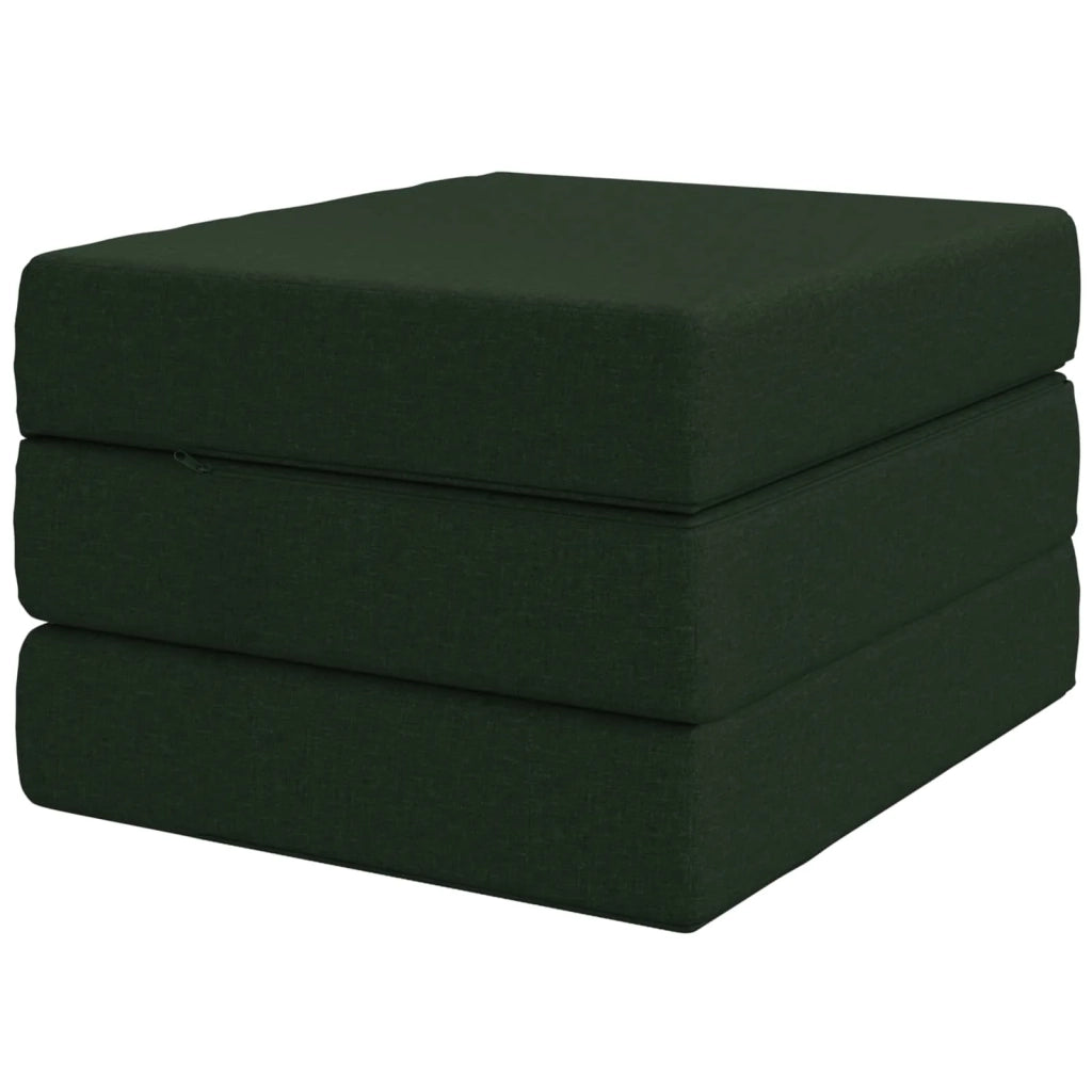 Divano Letto Pieghevole 75 x 63 x 45 cm Verde Scuro 900139