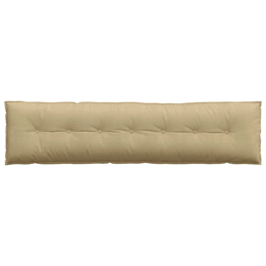 Cuscino per Schiena Grigio Verde 200 x 50 cm Tessuto in Cords 42014998