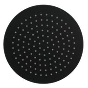 Trade Shop - Soffione Doccia Ultra Slim Rotondo ø25cm Nero Attacco Universale ½ Bagno Miscelatore 87885 -